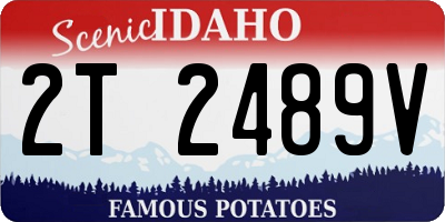 ID license plate 2T2489V