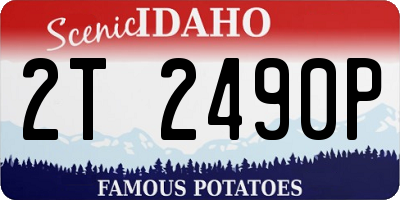ID license plate 2T2490P