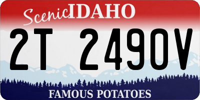 ID license plate 2T2490V
