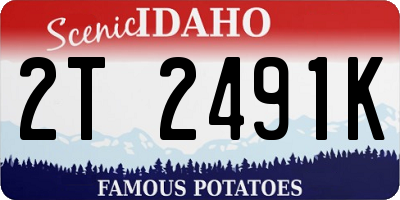 ID license plate 2T2491K