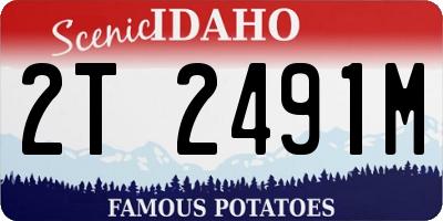 ID license plate 2T2491M