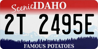 ID license plate 2T2495E