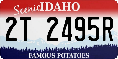 ID license plate 2T2495R
