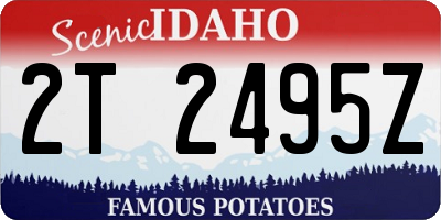 ID license plate 2T2495Z