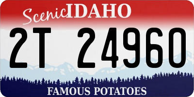 ID license plate 2T2496O