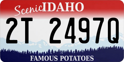 ID license plate 2T2497Q