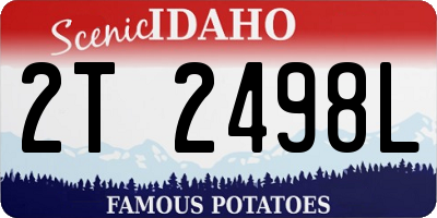 ID license plate 2T2498L