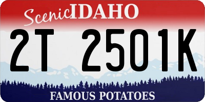 ID license plate 2T2501K