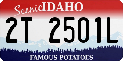 ID license plate 2T2501L