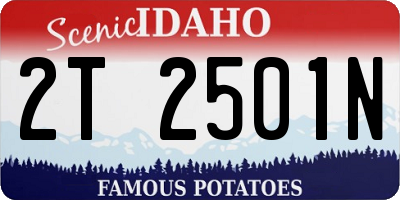 ID license plate 2T2501N