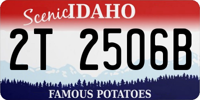 ID license plate 2T2506B