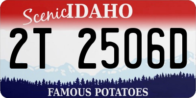 ID license plate 2T2506D