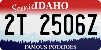 ID license plate 2T2506Z