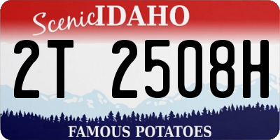 ID license plate 2T2508H