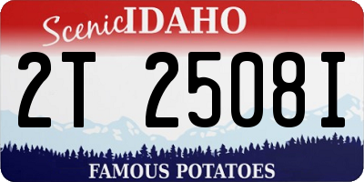ID license plate 2T2508I