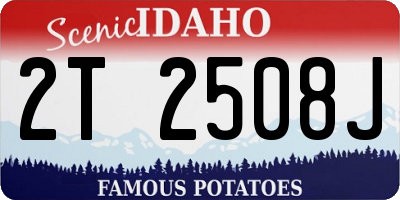 ID license plate 2T2508J