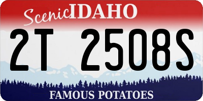 ID license plate 2T2508S