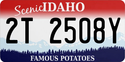 ID license plate 2T2508Y