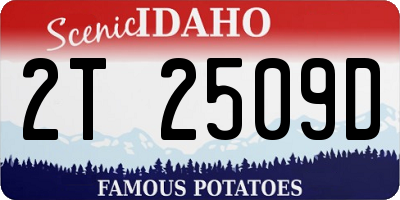 ID license plate 2T2509D