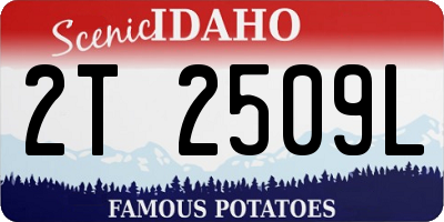 ID license plate 2T2509L