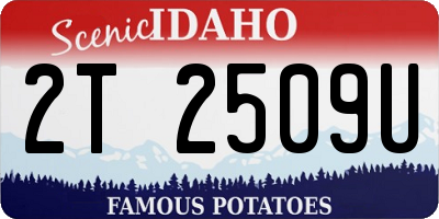 ID license plate 2T2509U
