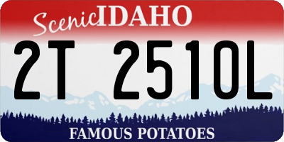 ID license plate 2T2510L