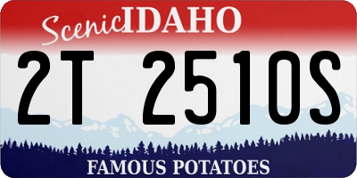 ID license plate 2T2510S