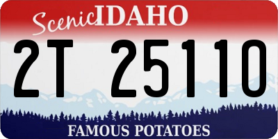 ID license plate 2T2511O