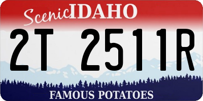ID license plate 2T2511R