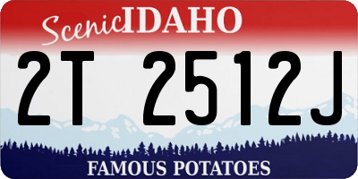 ID license plate 2T2512J