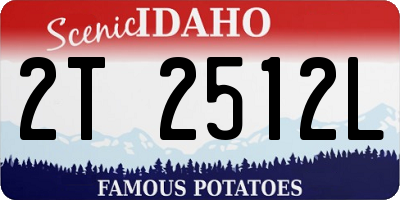 ID license plate 2T2512L