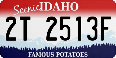 ID license plate 2T2513F
