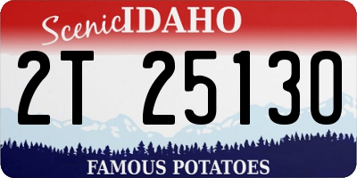 ID license plate 2T2513O