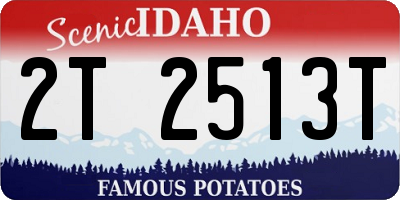 ID license plate 2T2513T