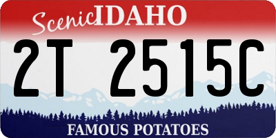 ID license plate 2T2515C