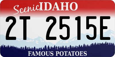 ID license plate 2T2515E