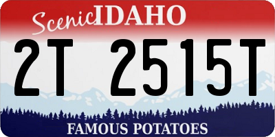 ID license plate 2T2515T