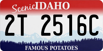 ID license plate 2T2516C