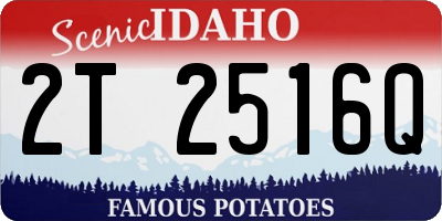 ID license plate 2T2516Q