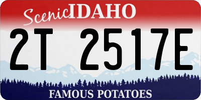 ID license plate 2T2517E