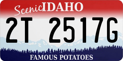 ID license plate 2T2517G