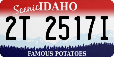 ID license plate 2T2517I