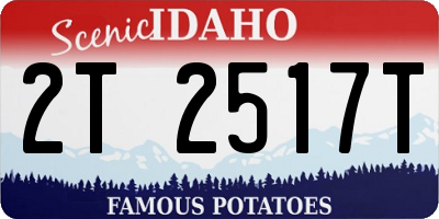 ID license plate 2T2517T