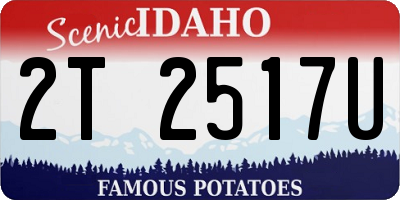 ID license plate 2T2517U