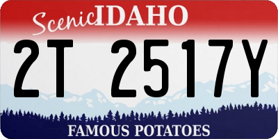 ID license plate 2T2517Y