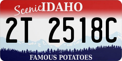 ID license plate 2T2518C