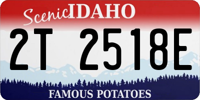 ID license plate 2T2518E