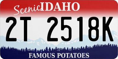 ID license plate 2T2518K