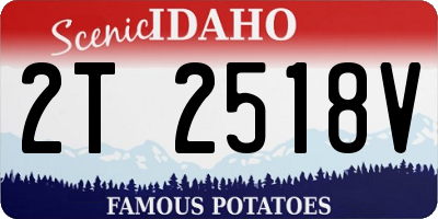 ID license plate 2T2518V