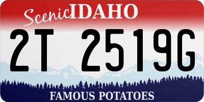 ID license plate 2T2519G